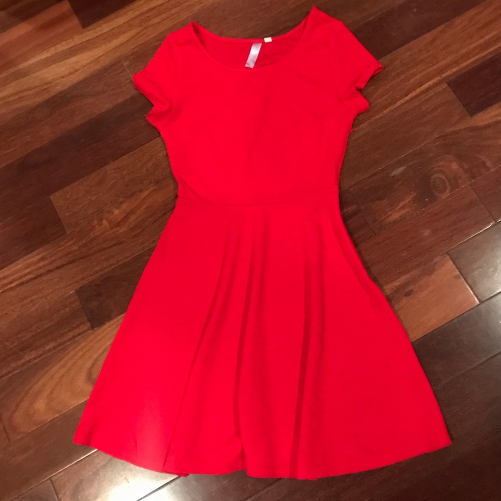 Alya red fit and flare dress Christmas